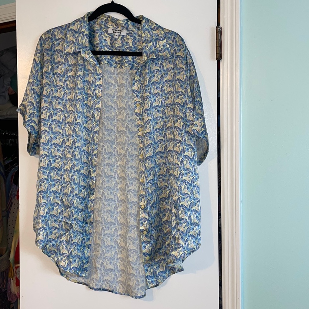 FRANKIE’S BIKINIS fifi silk top